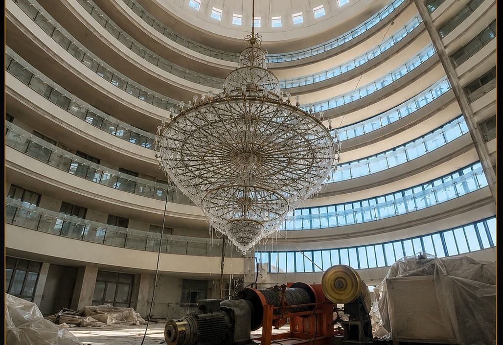 Delfin Otel Avize Vinç Uygulaması